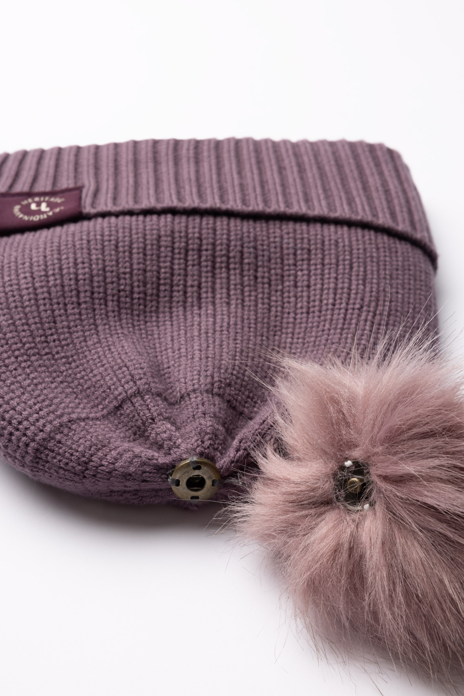 Horze Noa Kinderen gebreide muts met afneembare pompon