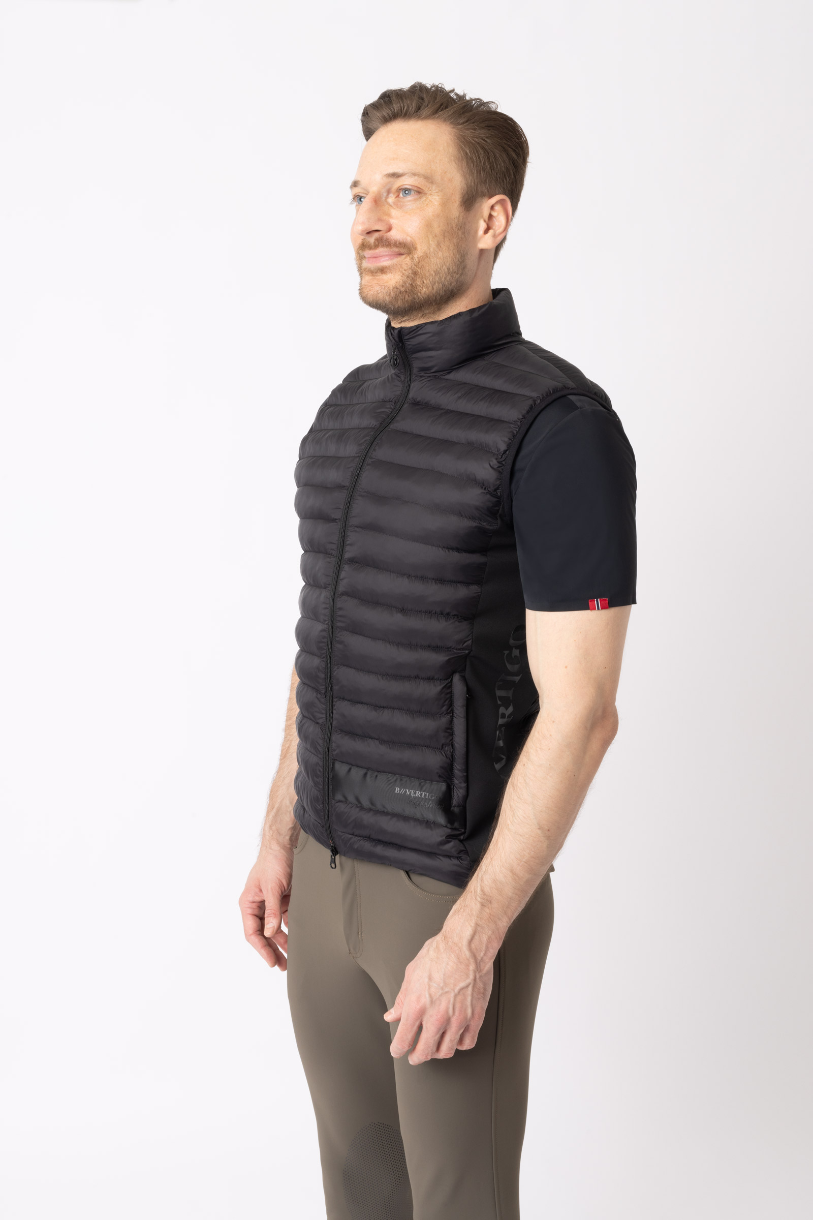 B Vertigo Simon ultralichte gewatteerde bodywarmer, heren