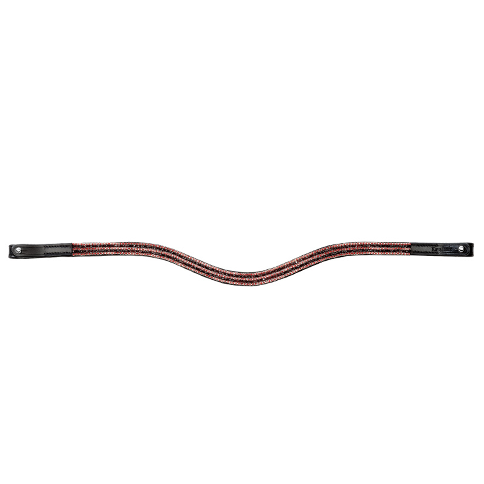 Kavalkade Button Claret Browband