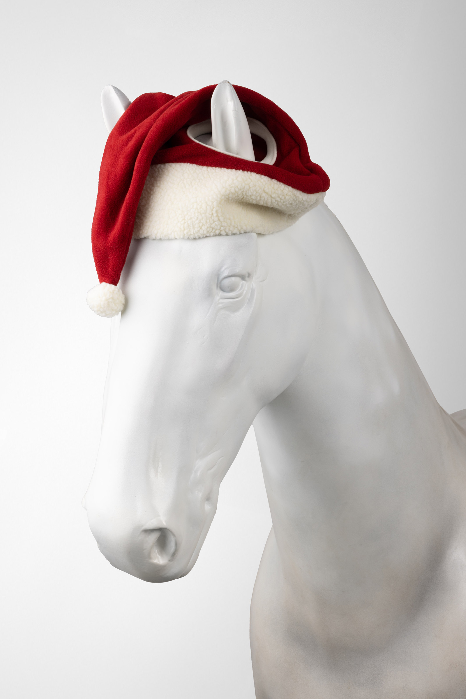Dark Red Horze Kerst Paarden Cap