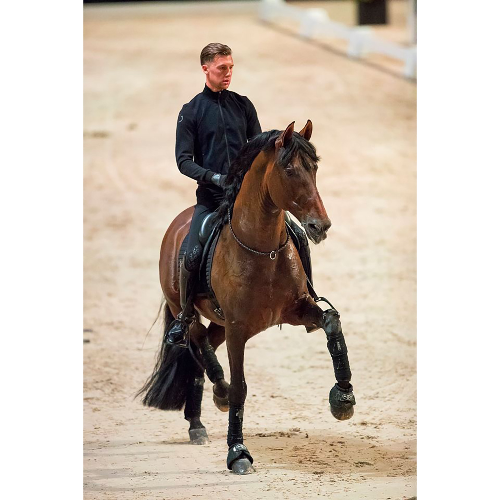 Brown F.R.A. Freedom Riding Articles Kripton Halstouw (System 1) geweven leder, 15 mm