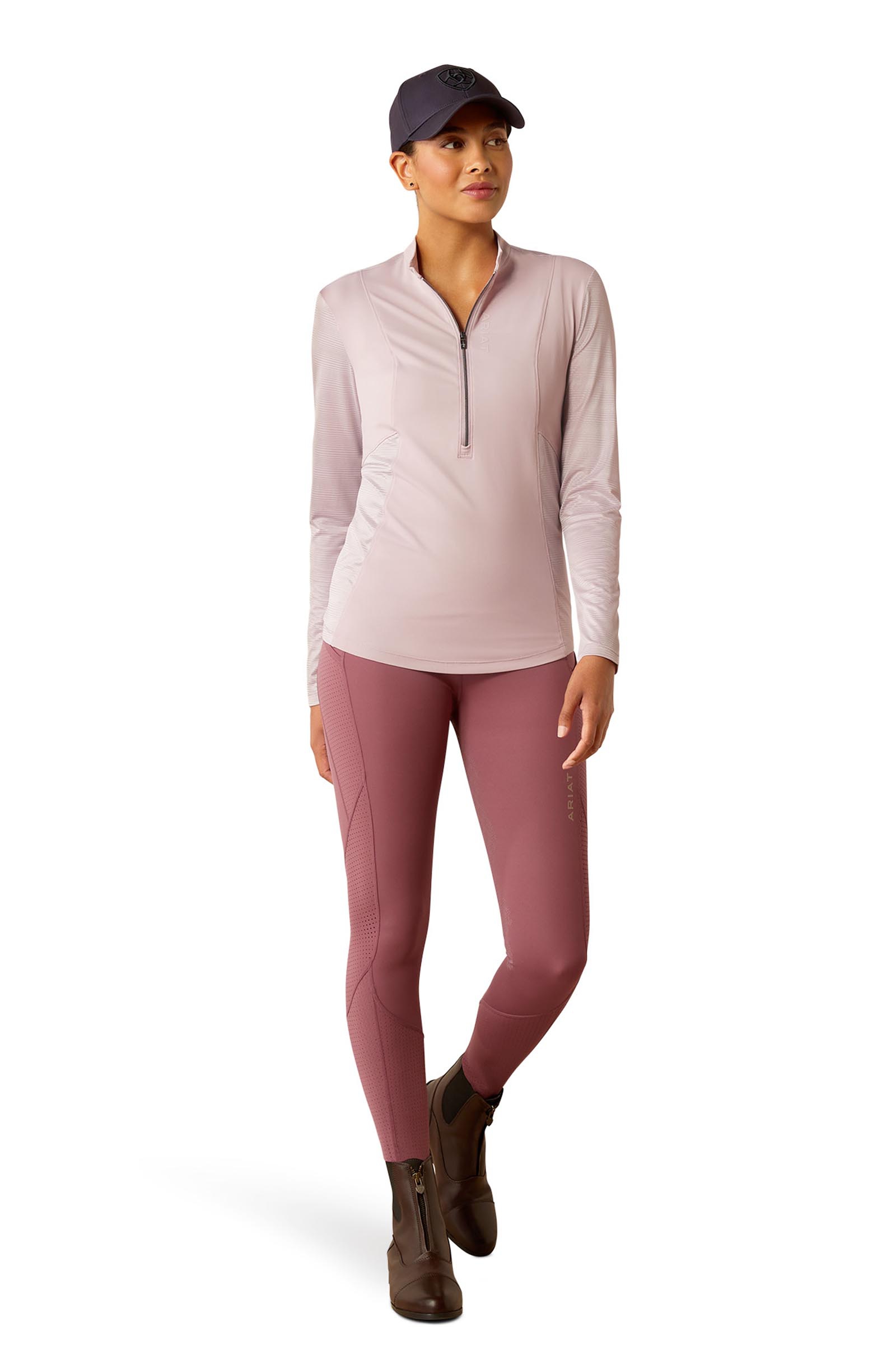 Ariat Breathe damesfunctioneel shirt met lange mouwen en 1/4 ritssluiting