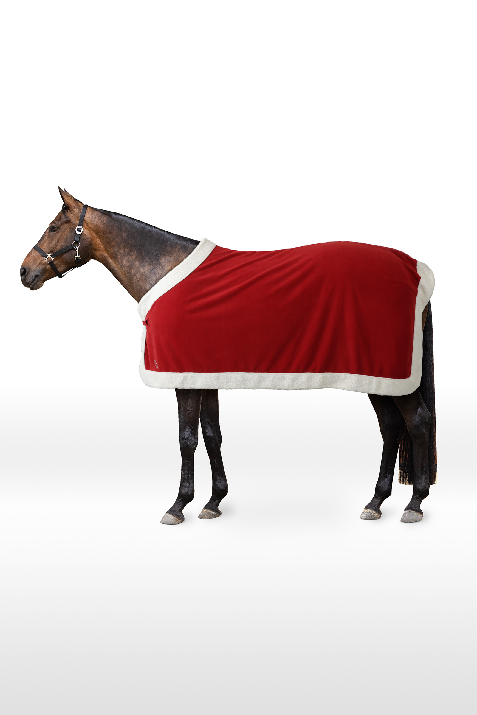 Dark Red Horze Kerst Deken