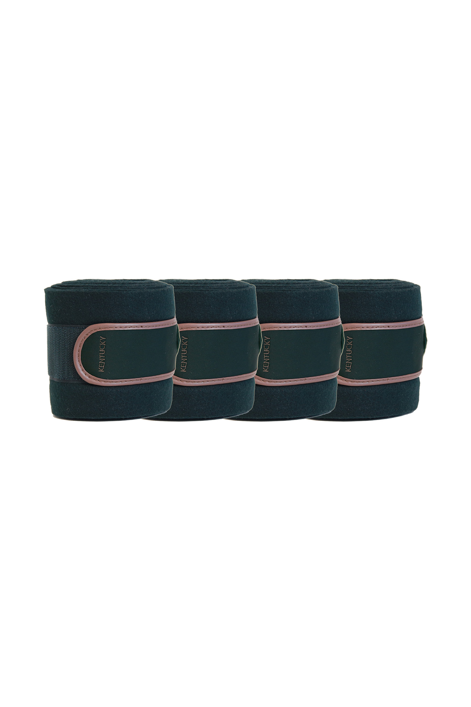 Dark Green Kentucky Horsewear Polar Fleece Bandages