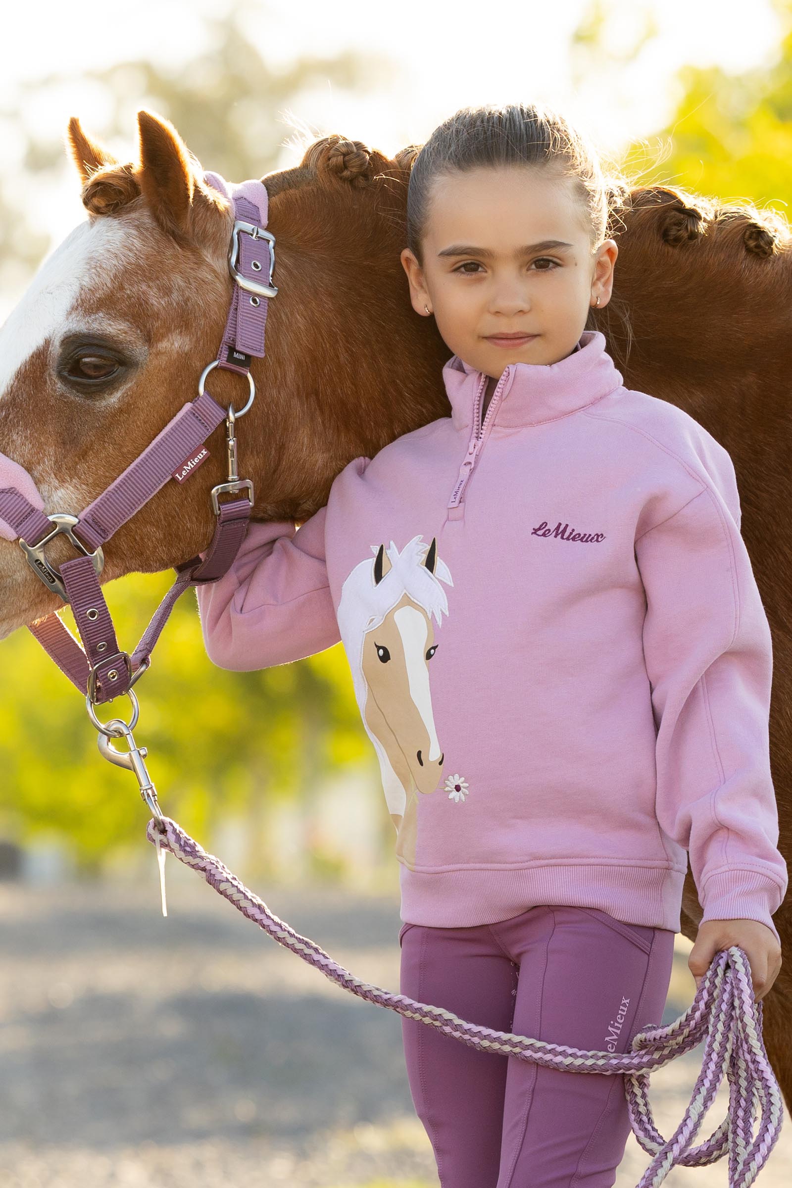 LeMieux Mini Quinn kinder quarter zip sweater