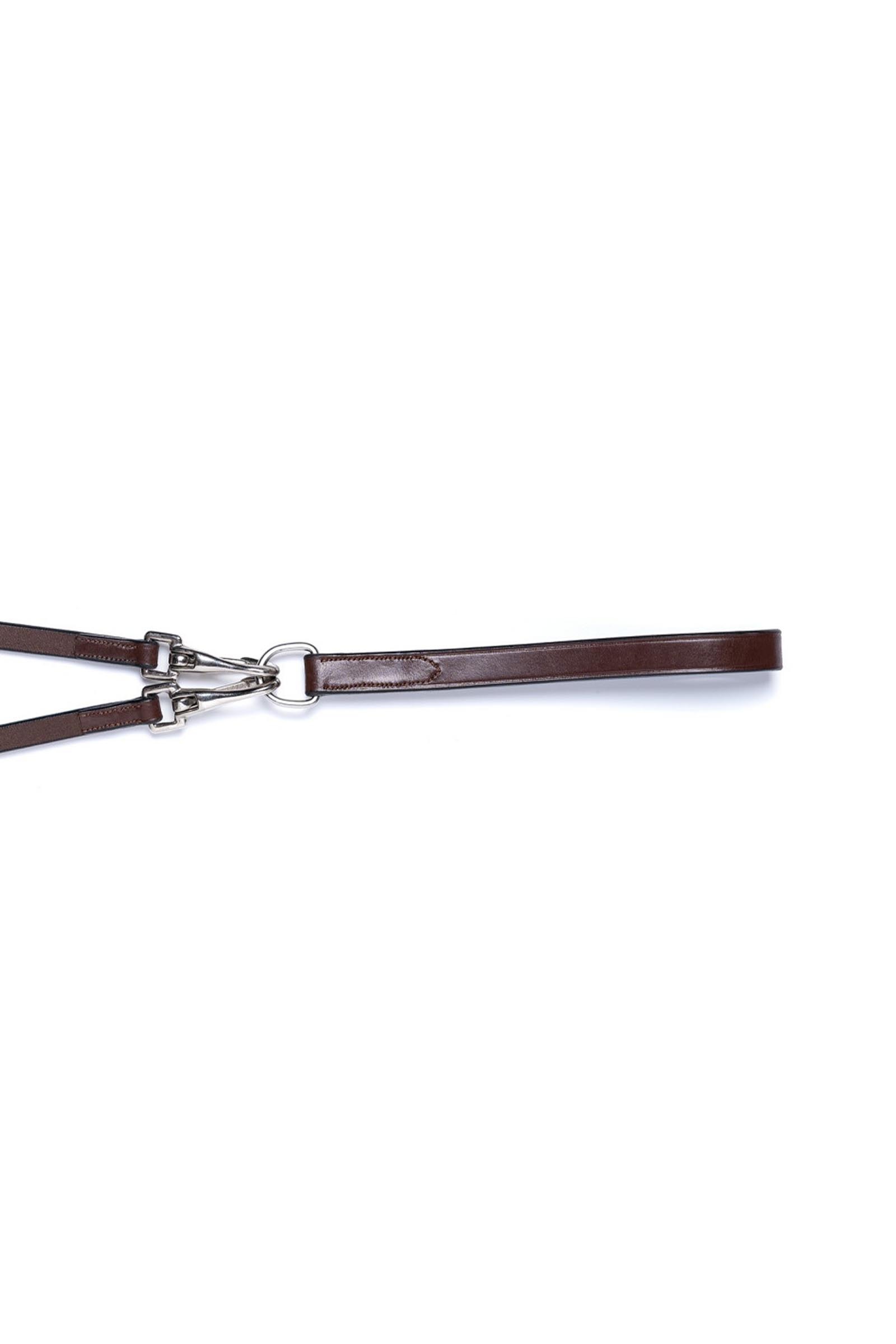 Brown/Silver Trust Equestrian Monaco Drawrein Leather/rubber &frac12; Inch (Hunter)
