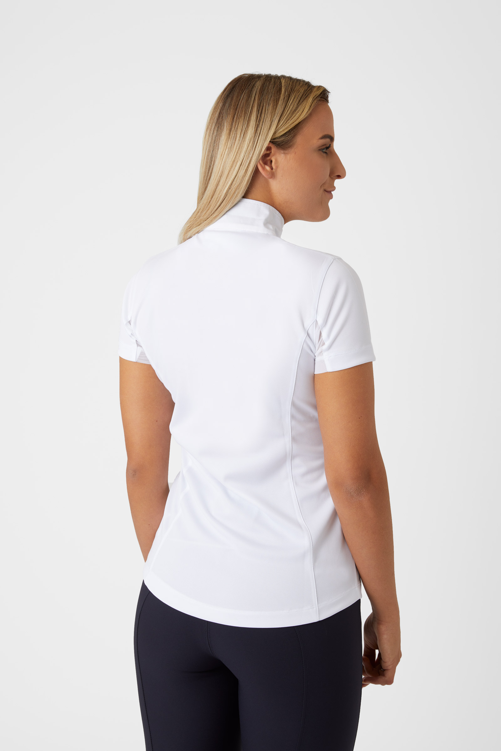 Horze Blaire Functioneel Showshirt met gaas details, korte mouw, dames LSF 30+