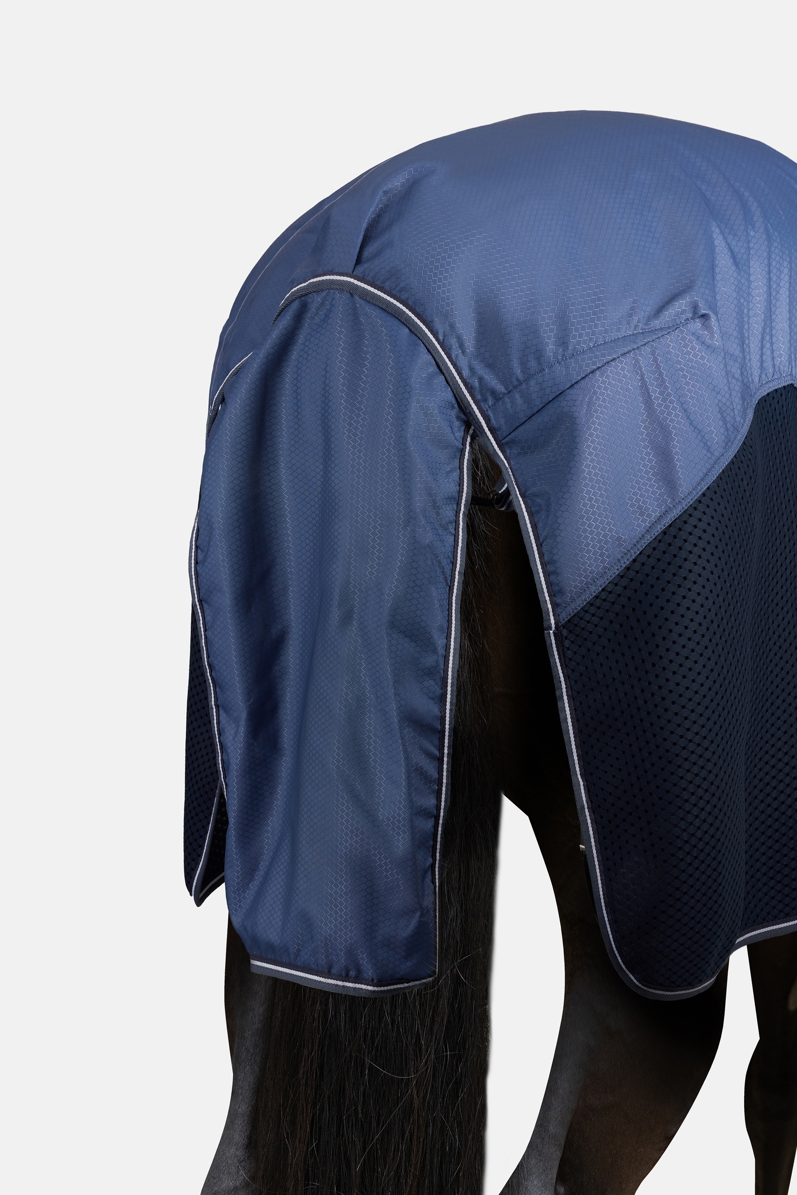 Horze Aircool 3D outdoordeken voor regen met afneembare hals