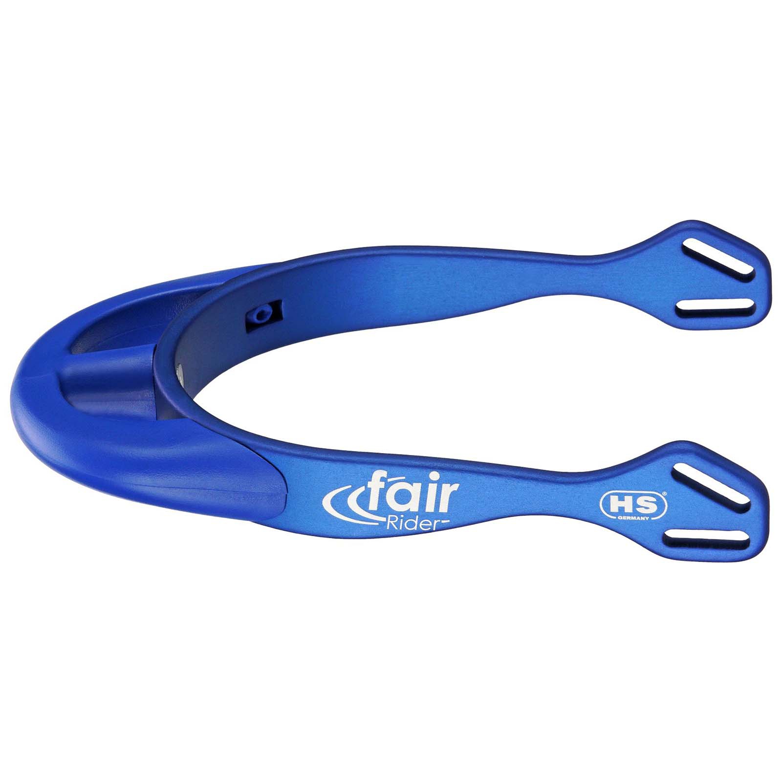 Blue/Blue Sprenger FairRider Aluminium Sporen met Ronde Hals, 25 mm