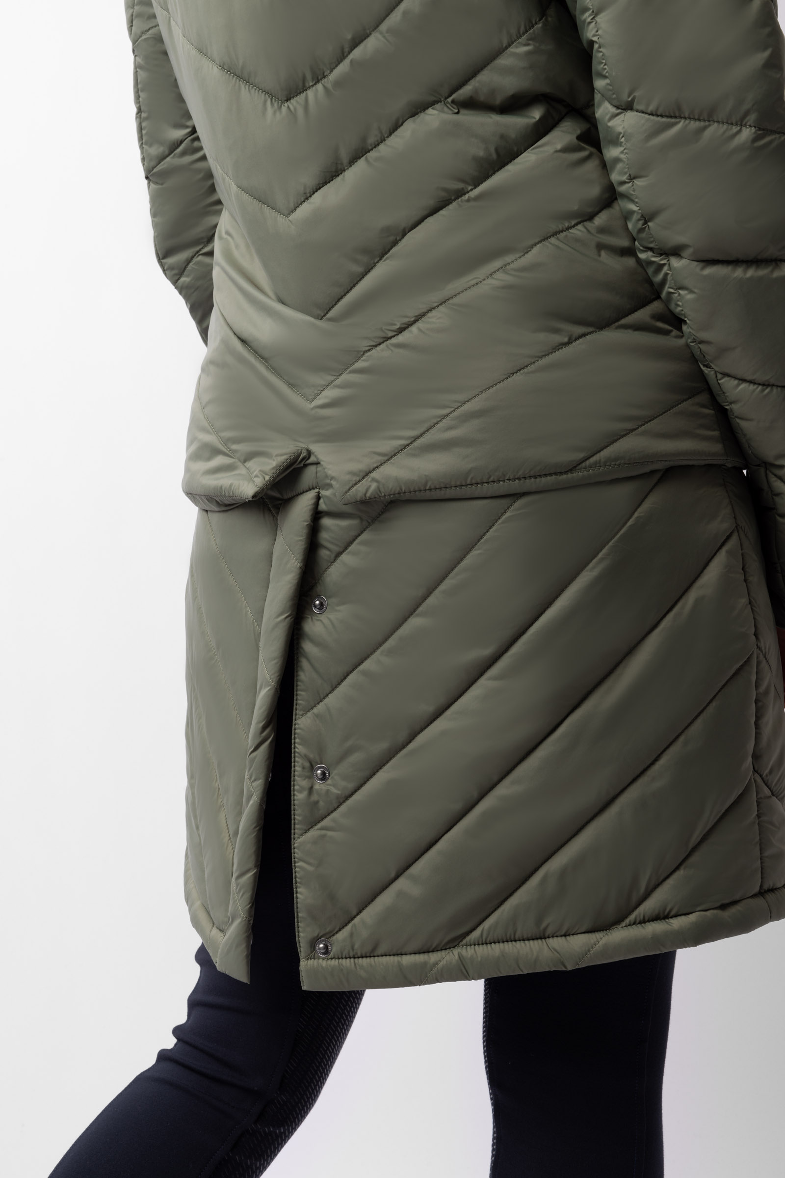 Horze Aurora Gewatteerde Parka met afneembare rok, dames