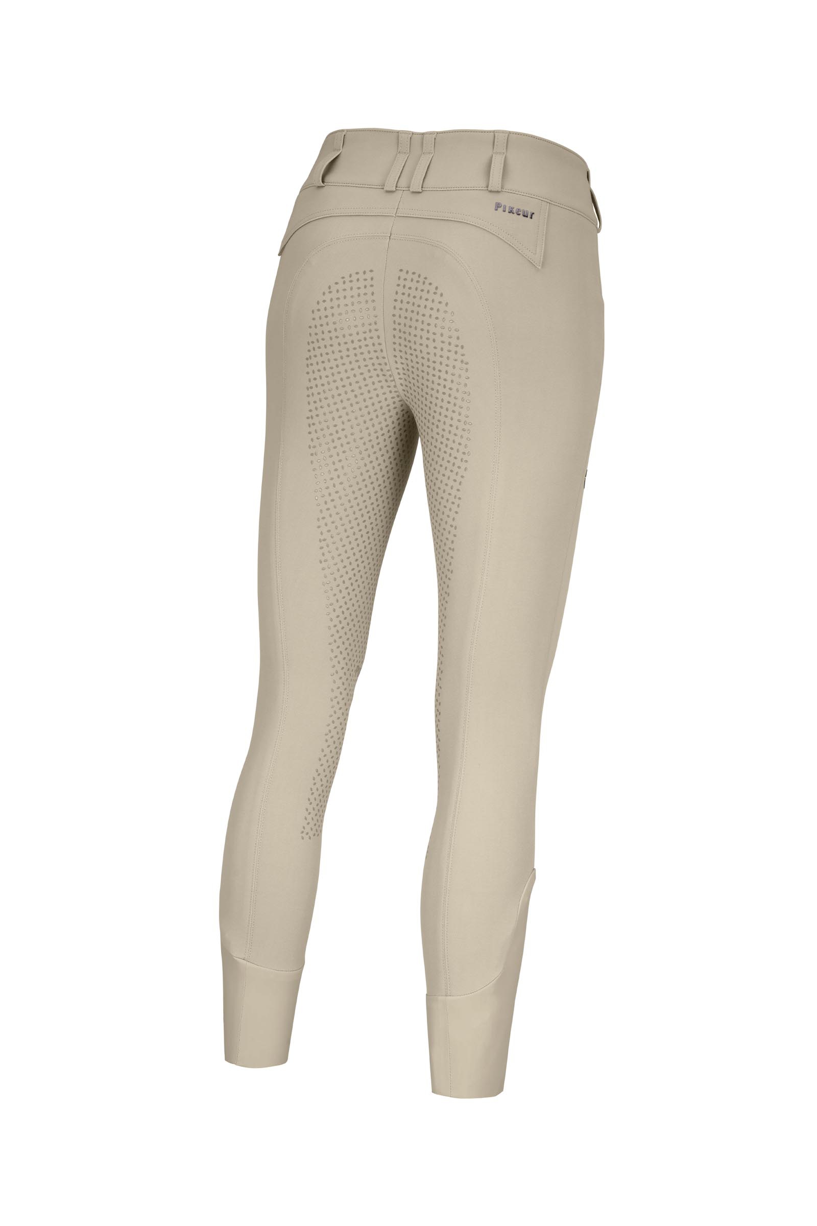Pearl Gray Pikeur Candela SD dames rijbroek met hoge taille en fullgrip