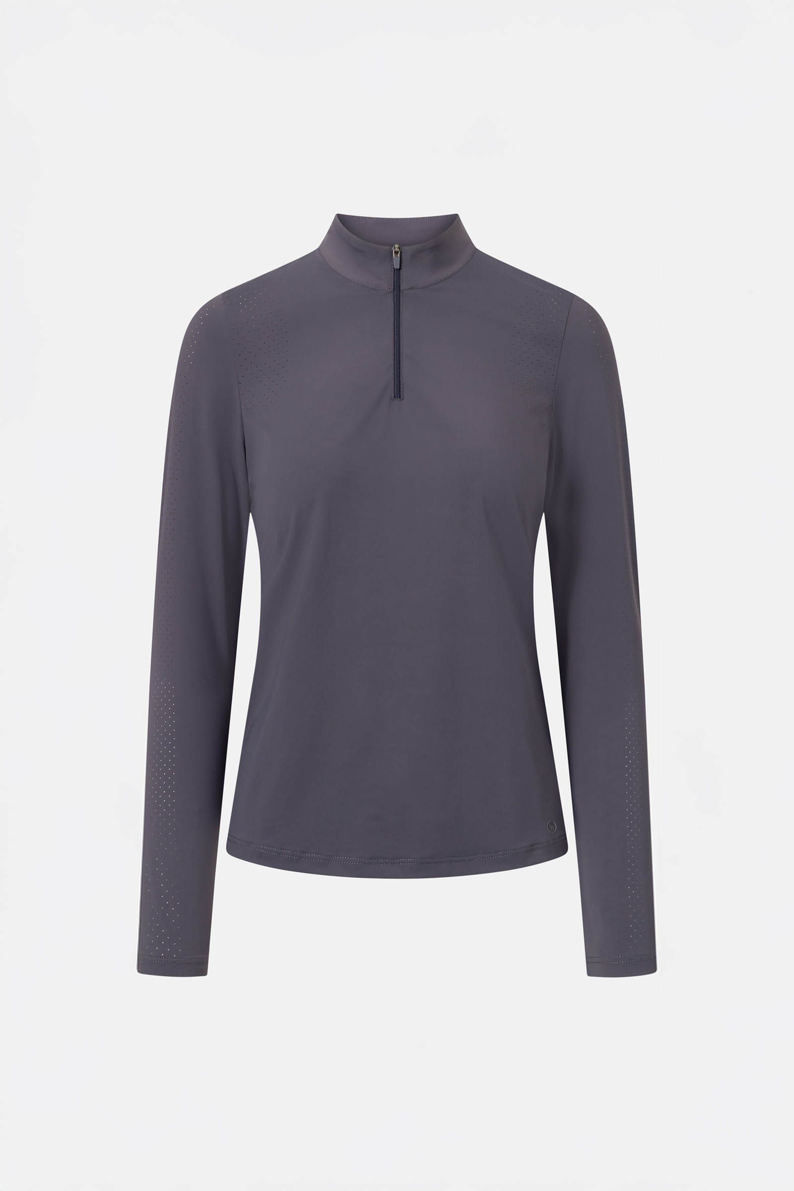 Odyssey Navy Horze Emmie dames koel functioneel shirt met lange mouwen