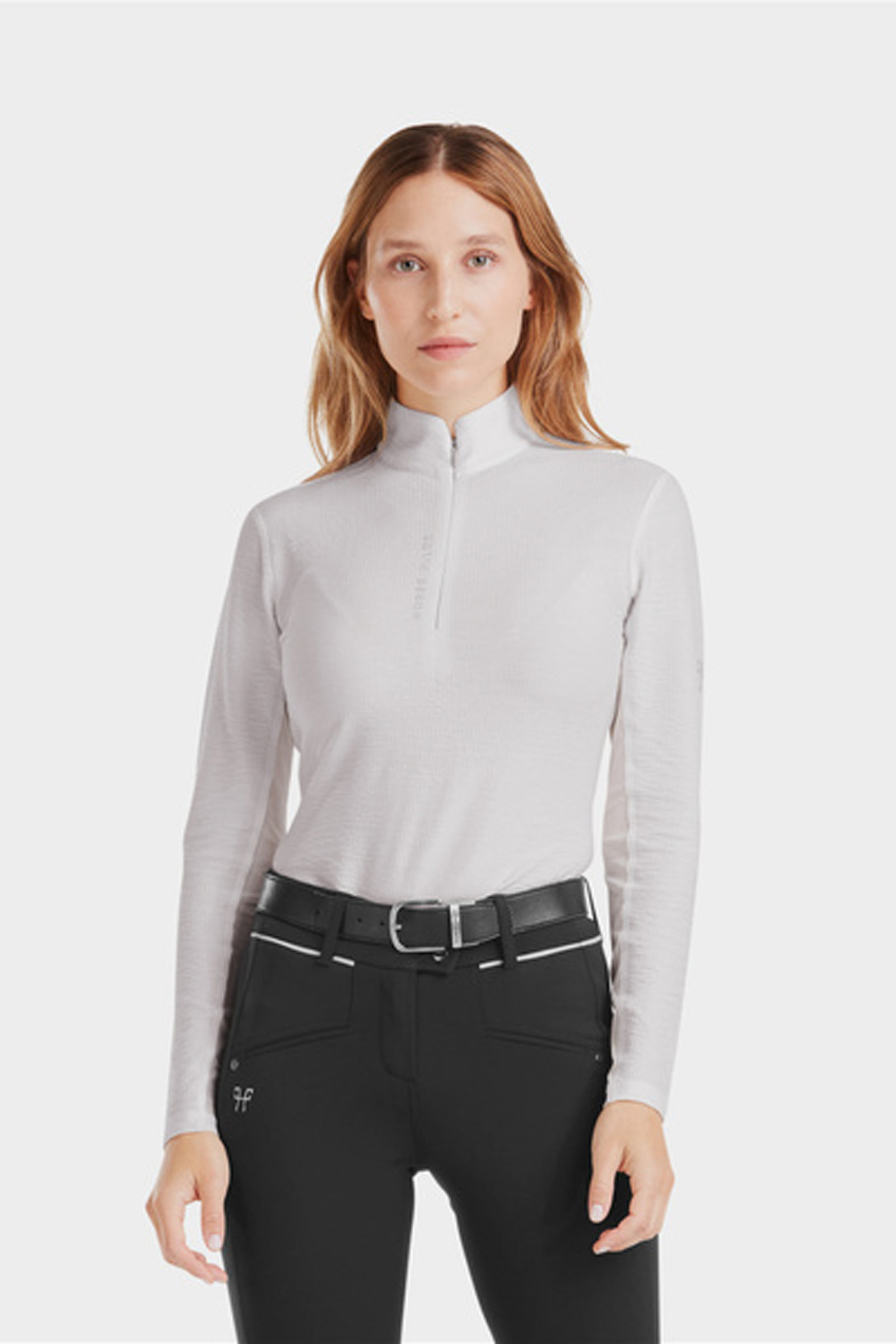 Wind Grey Horse Pilot Suntech Dameshirt