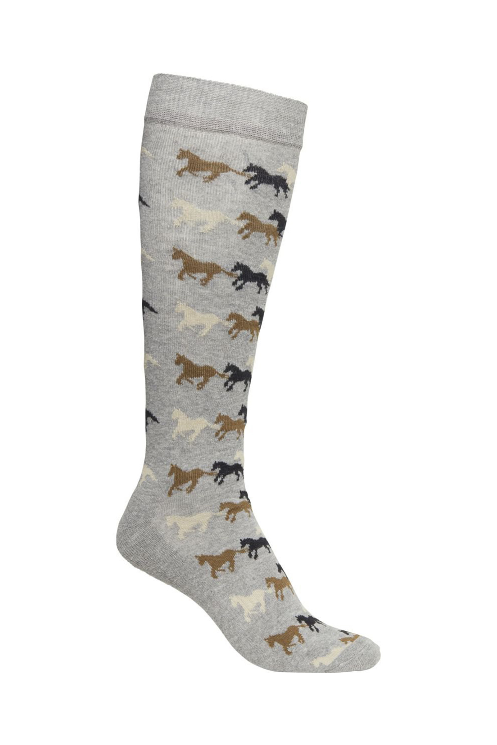 Pebble Grey Mountain Horse Running Horse Kinder Rij Socks