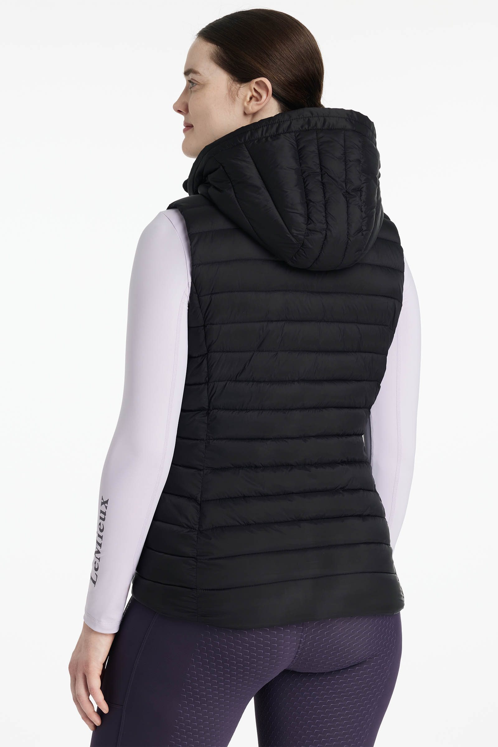 LeMieux Rose dames gewatteerd bodywarmer met capuchon
