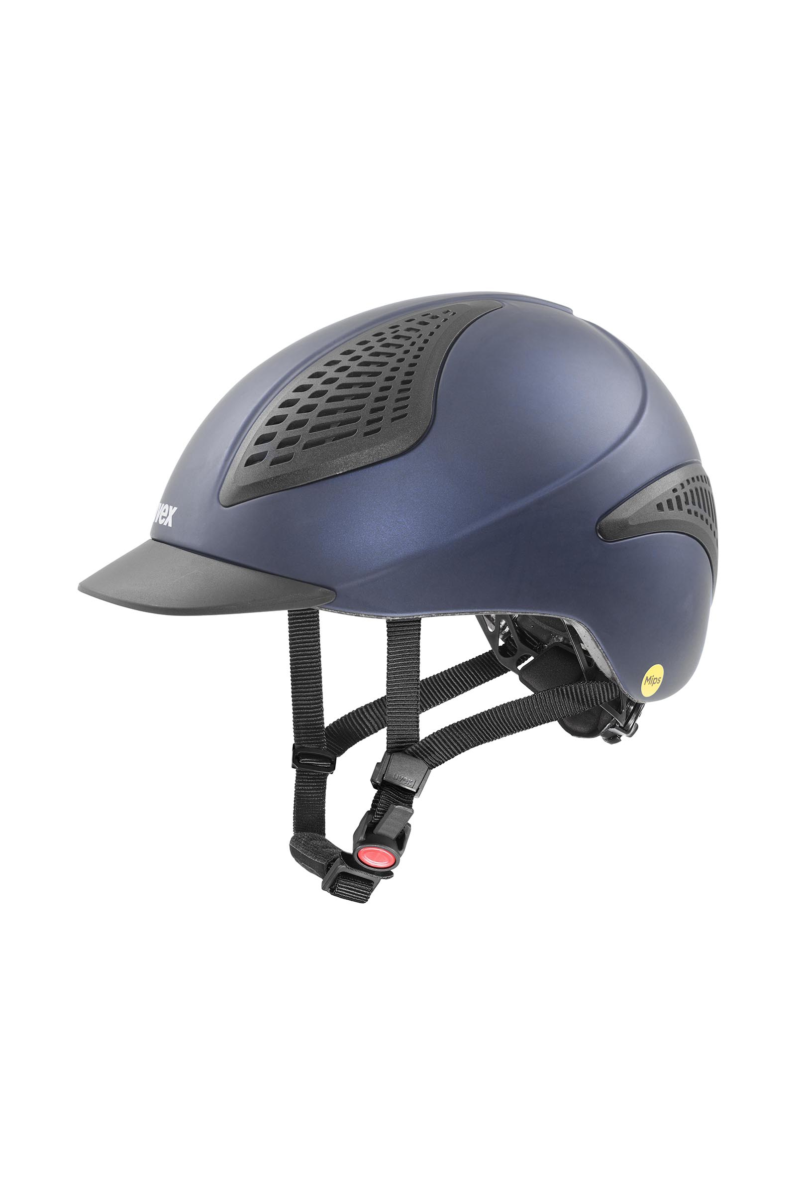 navy mat Uvex Exxential III MIPS paardrijhelm